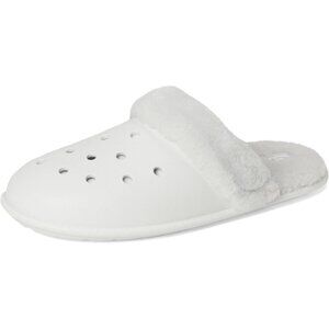 NEW Crocs Sizes 6-10 Women's Classic Fuzz Scuff Slippers - Moonlight